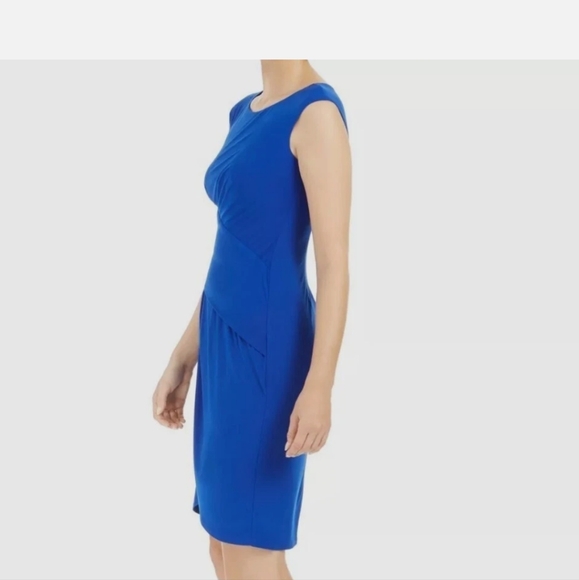 Cobalt Dress size 10 front styling enhances waist and shape...NWT - Picture 3 of 7